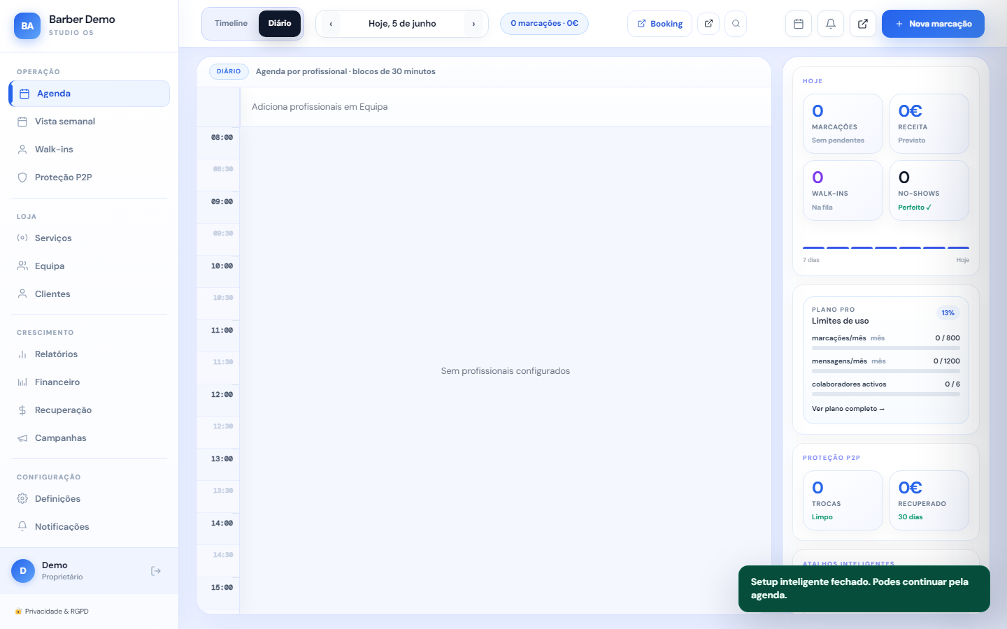 Agenda online para clínicas e consultas